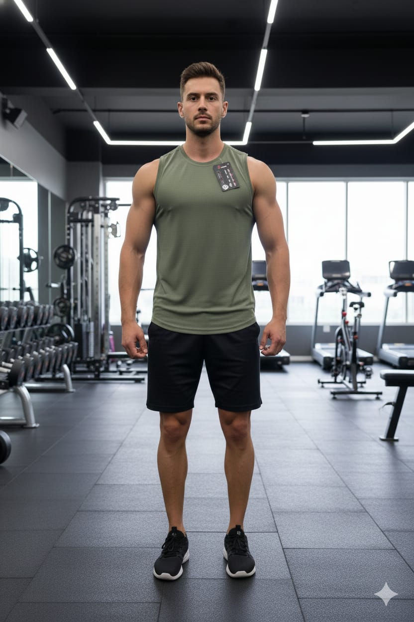 Paw Drazzel Boutique Men's Athletic Wear, Sleeveless, Round Neck, Tank Top