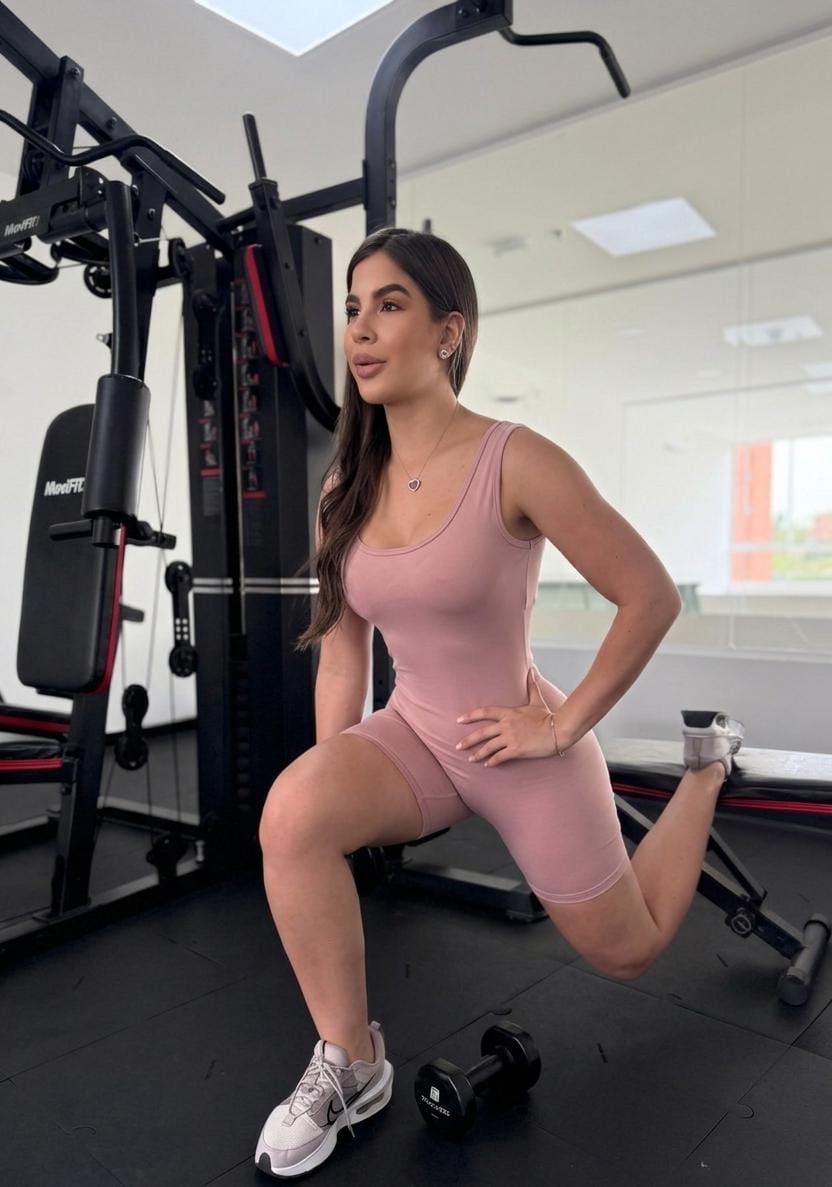 Paw Drazzel Boutique Women's Athletic Wear, Short-Leg, Open Back, Sleeveless, Scrunch Booty, Workout Roma Suit
