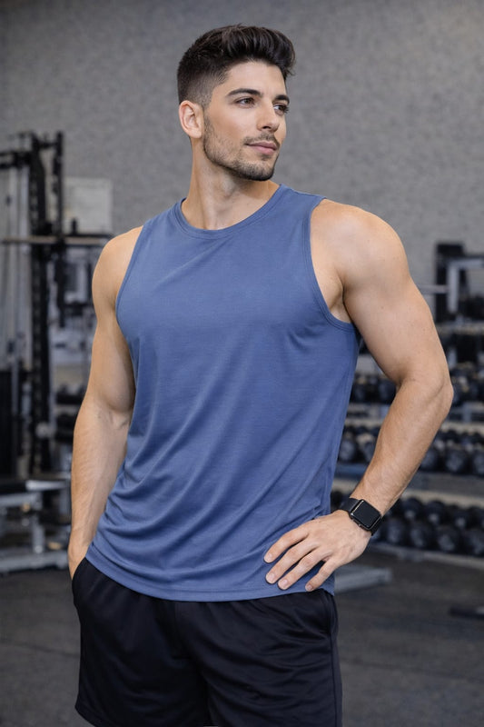 Paw Drazzel Boutique Men's Athletic Wear, Sleeveless, Round Neck, Tank Top