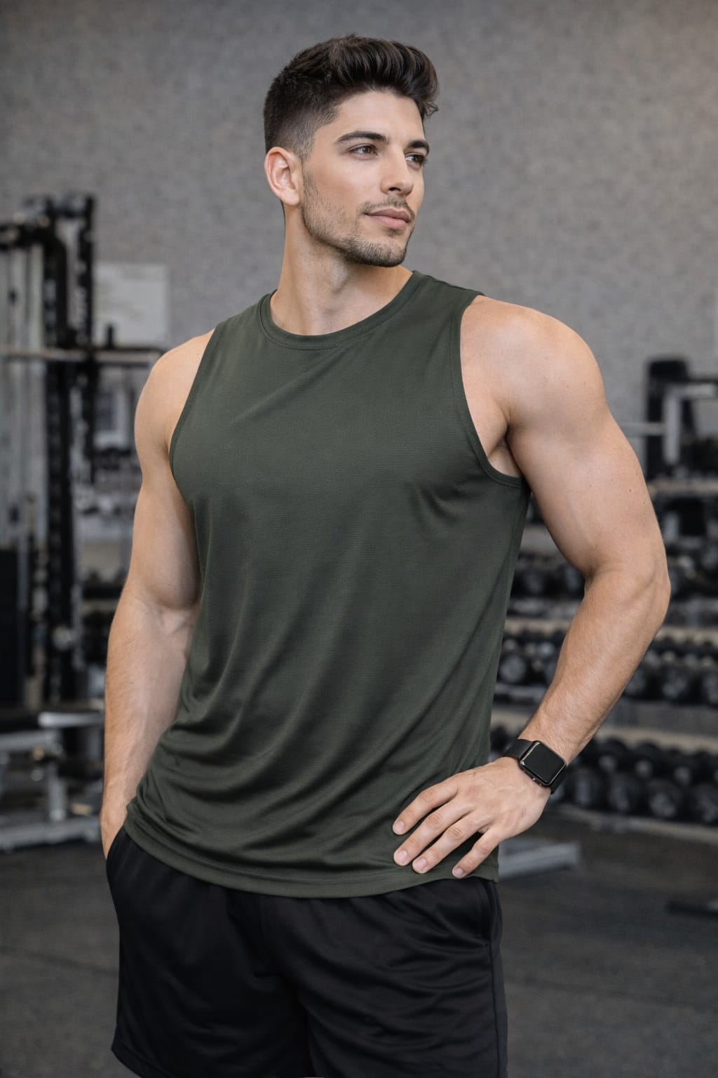 Paw Drazzel Boutique Men's Athletic Wear, Sleeveless, Round Neck, Tank Top