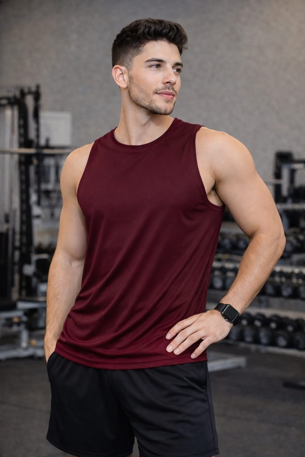 Paw Drazzel Boutique Men's Athletic Wear, Sleeveless, Round Neck, Tank Top