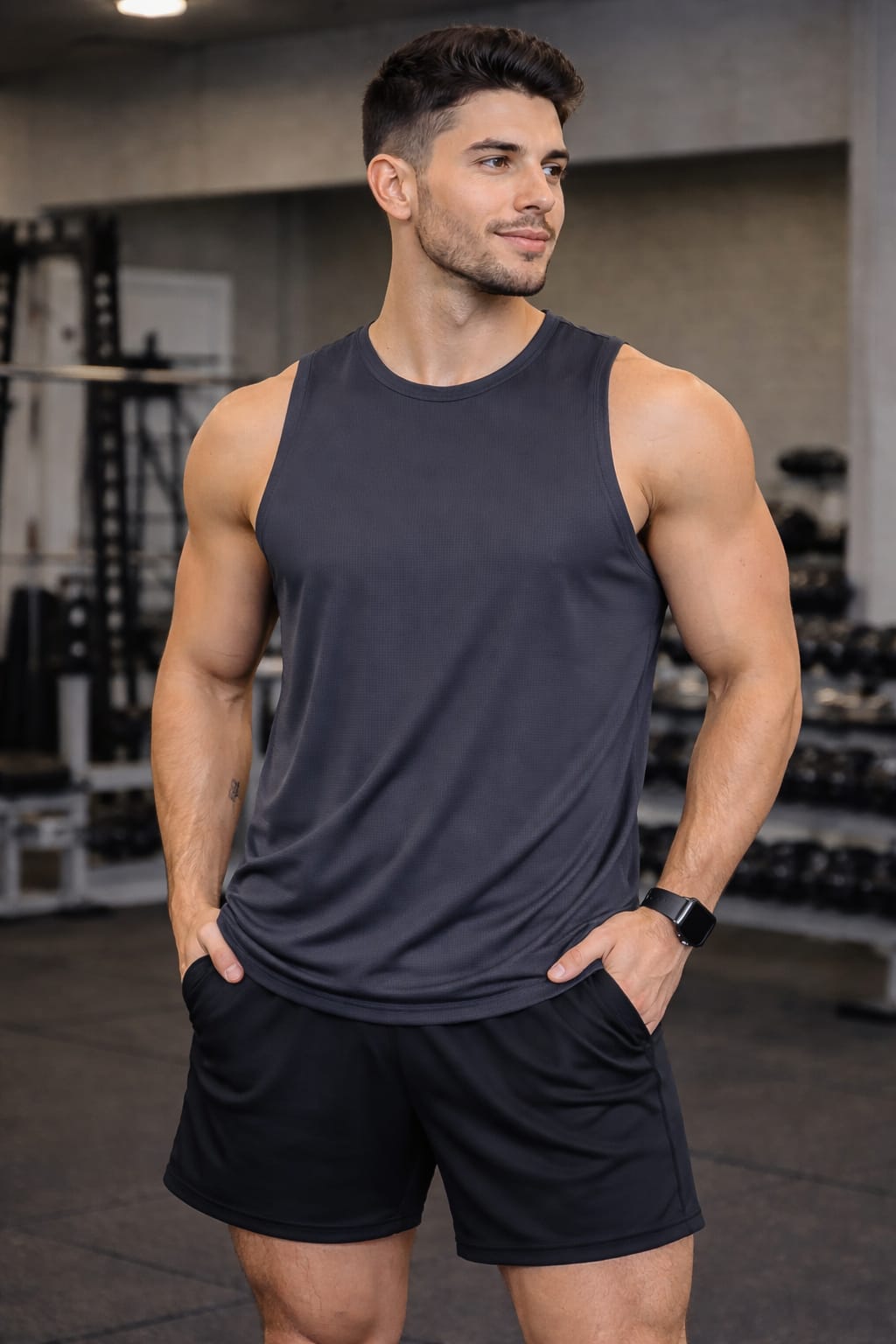 Paw Drazzel Boutique Men's Athletic Wear, Sleeveless, Round Neck, Tank Top