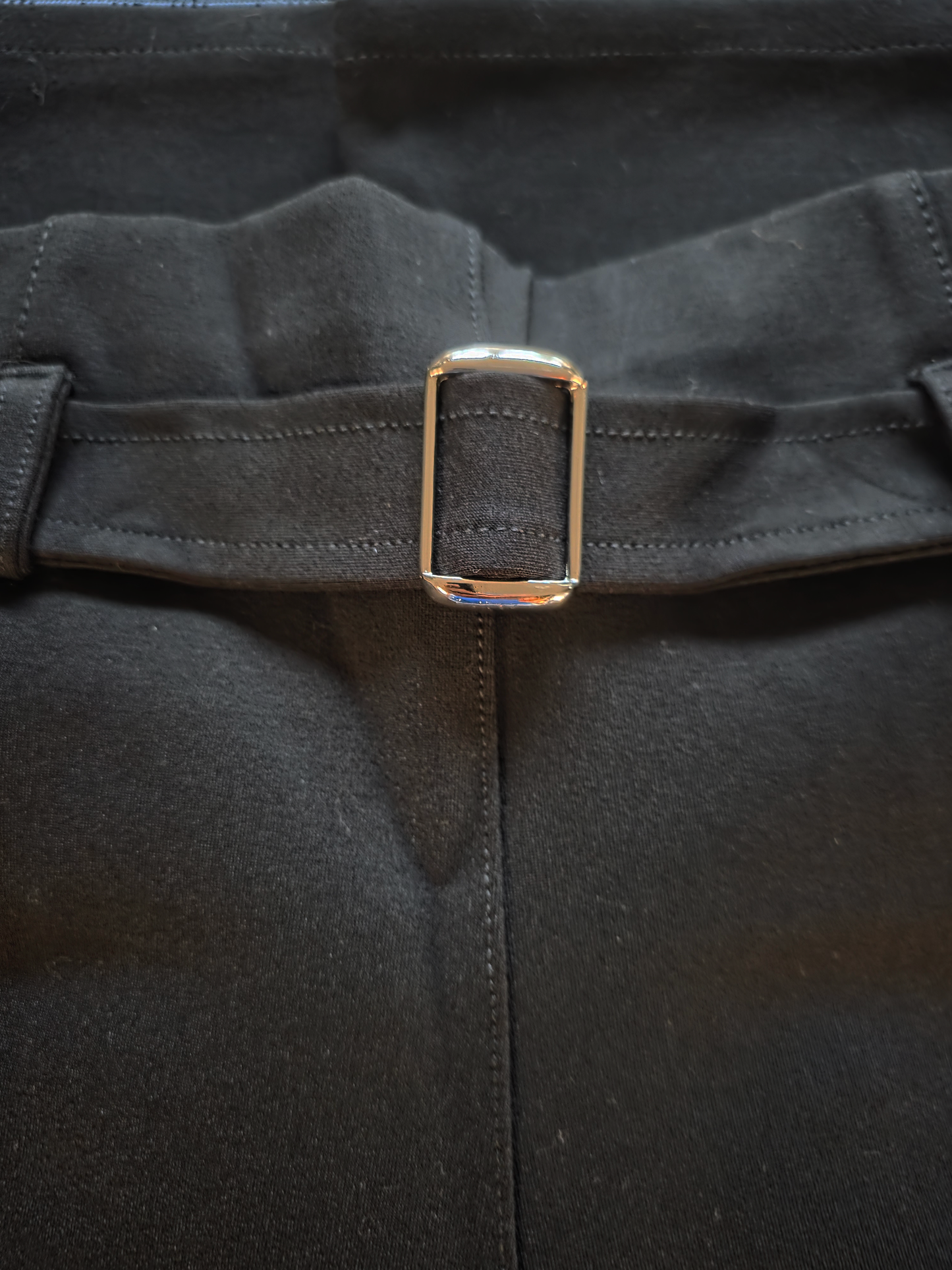 Paw Drazzel Boutique Women's High-Waisted, Belted, Straight-Leg, Tailored Pants