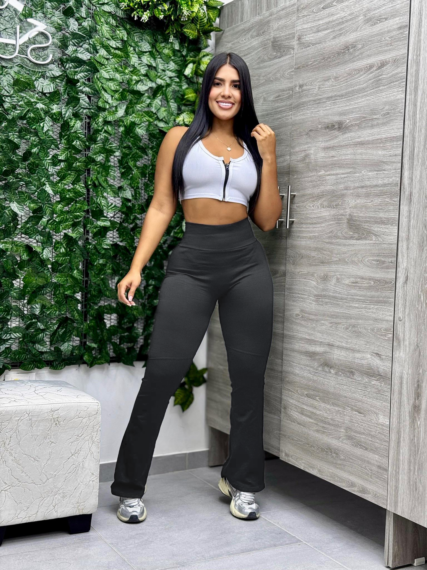 Paw Drazzel Boutique Women's Athletic Wear Long-Leg, High Waist, Scrunch Booty, Bell-Bottom Yoga Pants