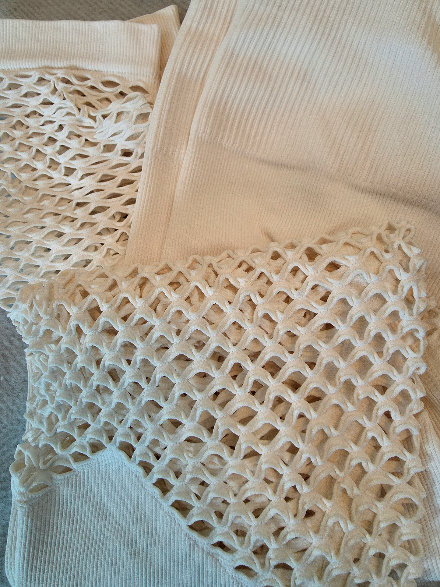 Paw Drazzel Boutique Women's Athletic Wear, Two-Piece, Long-Leg, Sports Bra, High Waist, Scrunch Booty, Mesh Panel, Workout Set