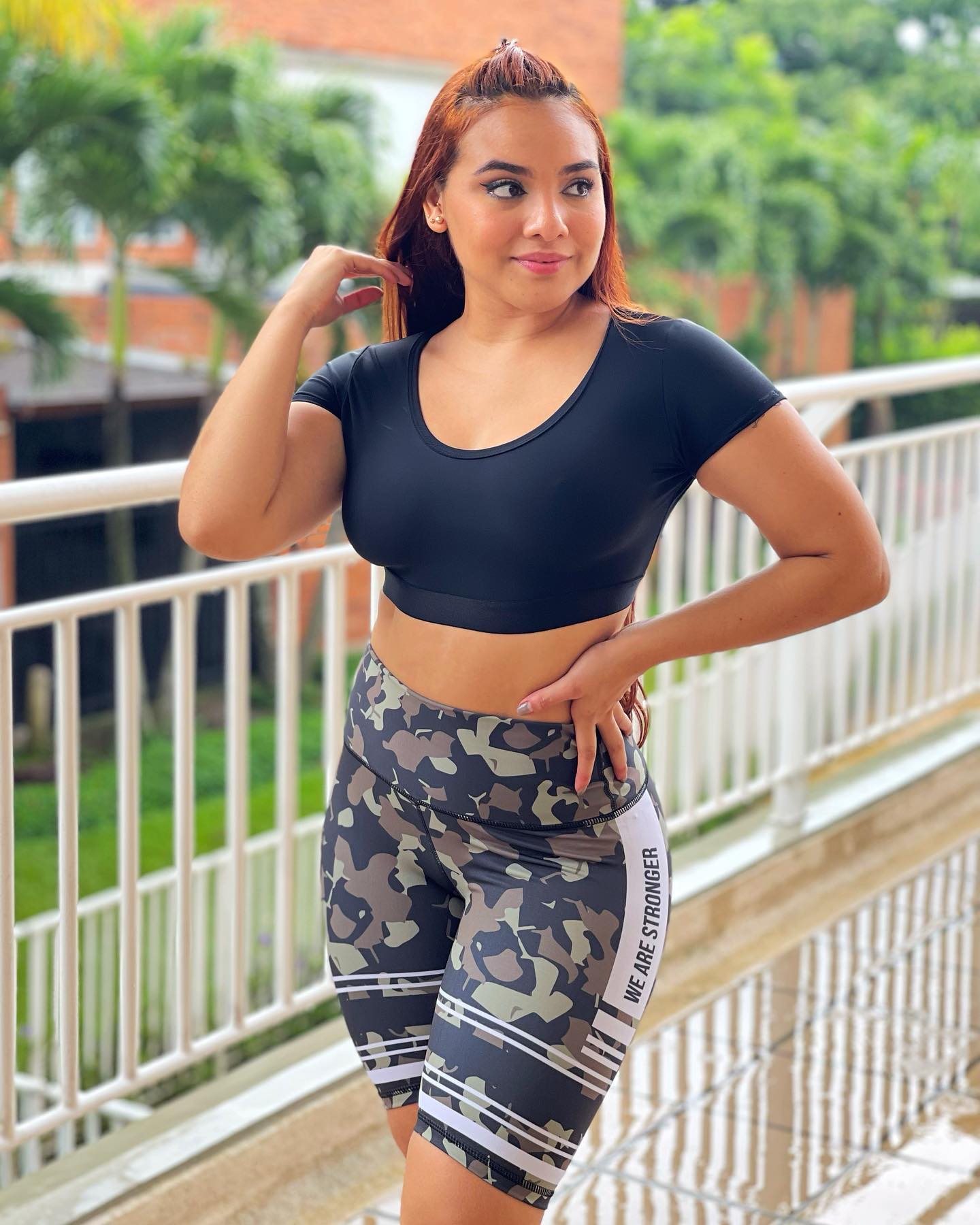 Paw Drazzel Boutique Women's Athletic Wear, One piece, Short-Leg, High Waist, Printed Workout Shorts