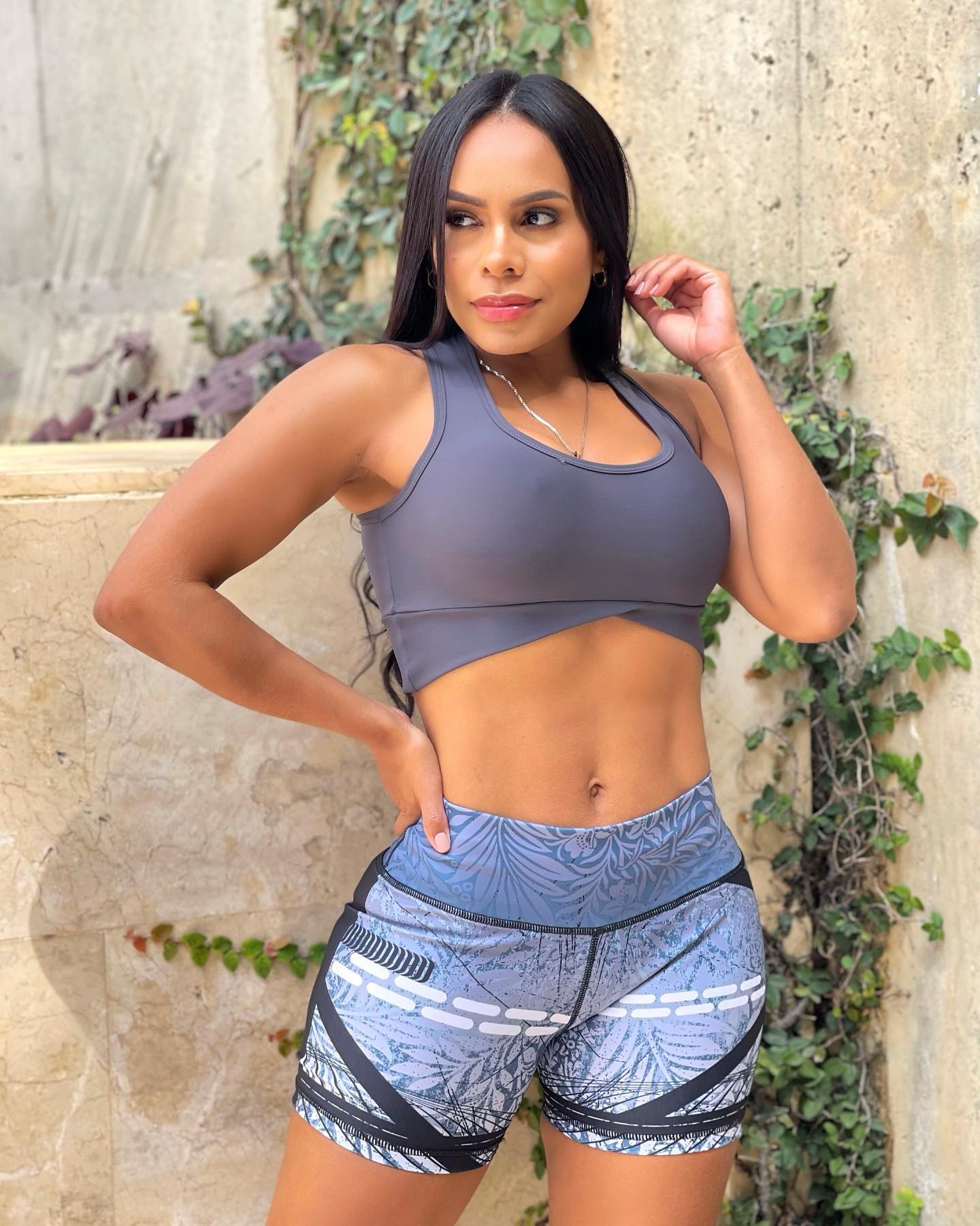 Paw Drazzel Boutique Women's Athletic Wear, One piece, Short-Leg, High Waist, Printed Workout Shorts