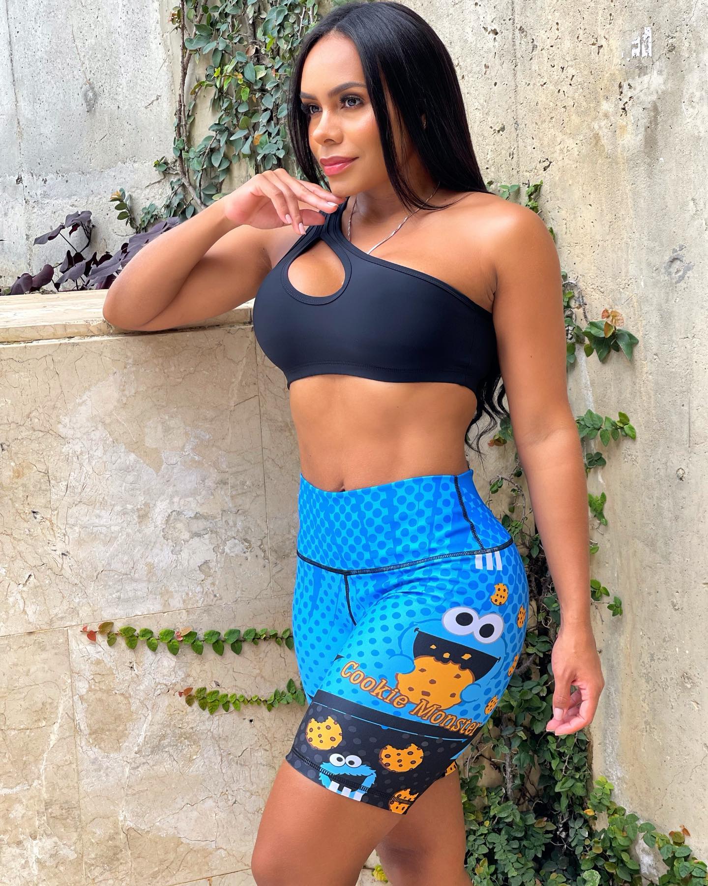 Paw Drazzel Boutique Women's Athletic Wear, One piece, Short-Leg, High Waist, Printed Workout Shorts