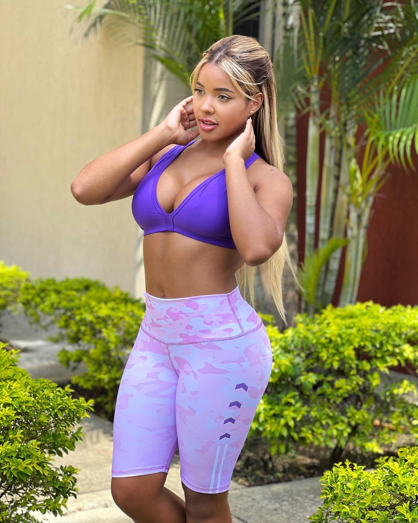 Paw Drazzel Boutique Women's Athletic Wear, One piece, Short-Leg, High Waist, Printed Workout Shorts