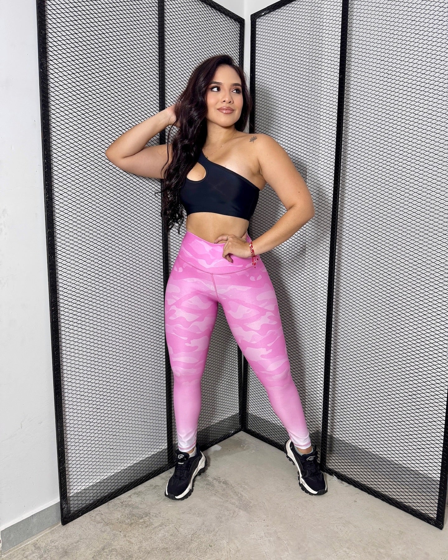 Paw Drazzel Boutique Women's Athletic Wear Long-Leg, High Waist, Scrunch Booty, Straight Leg, Printed Pattern, Faux-Denim, Workout Pants