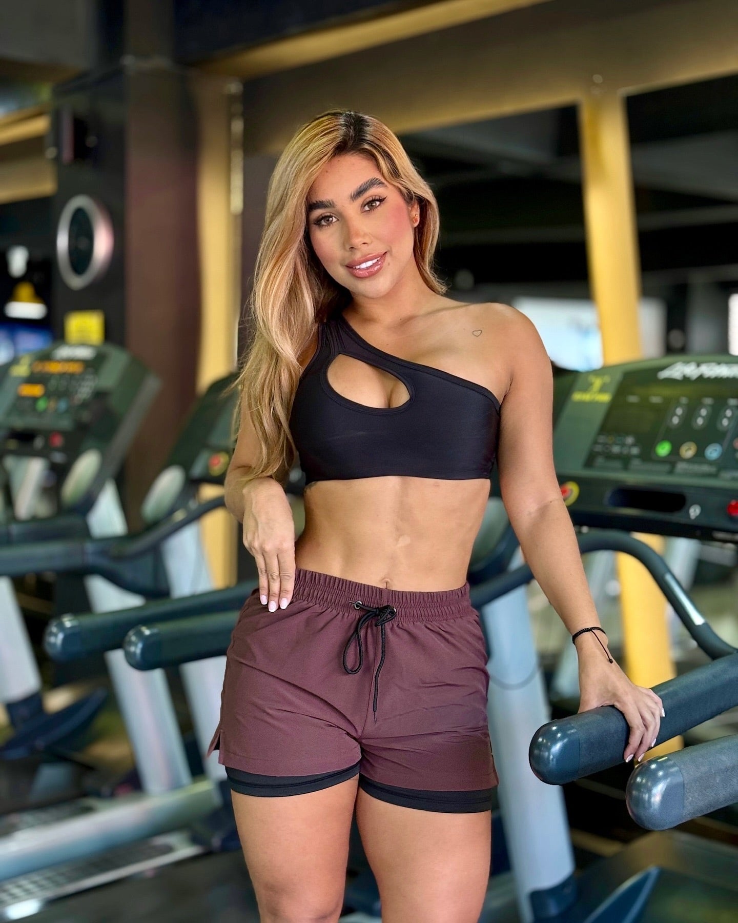 Paw Drazzel Boutique Women's Athletic Wear, One piece, Adjustable Drawstring, Short-Leg, High Waist, Running Shorts