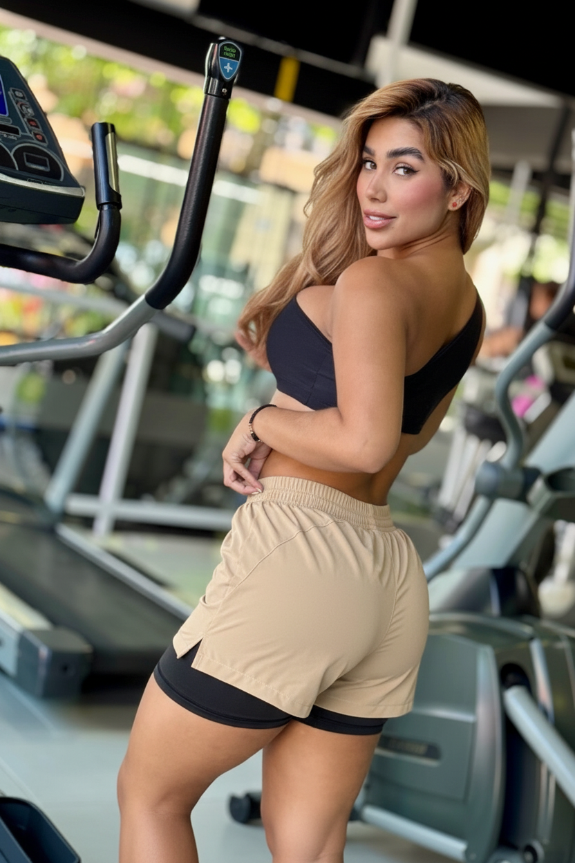 Paw Drazzel Boutique Women's Athletic Wear, One piece, Adjustable Drawstring, Short-Leg, High Waist, Running Shorts