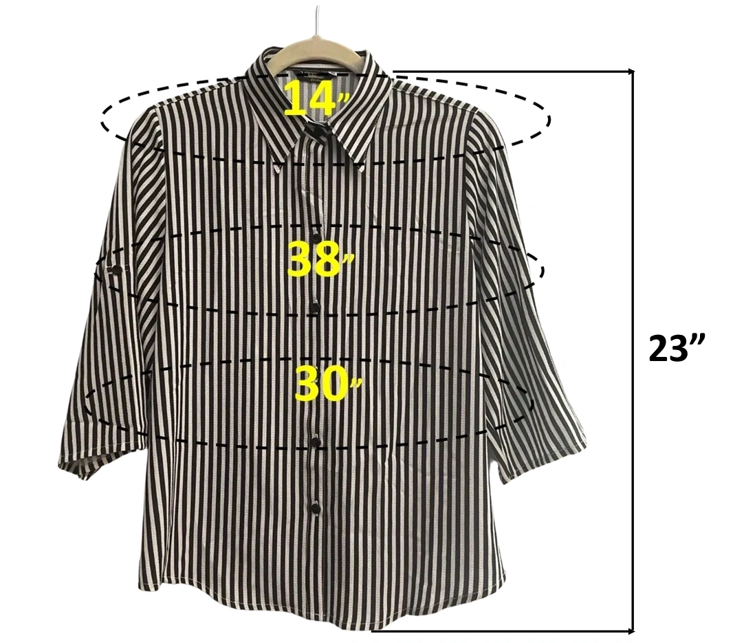 Size 10 blouse, quarter sleeve.